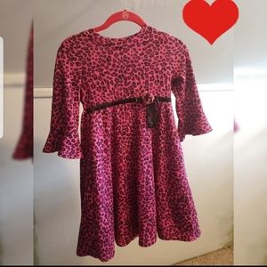 sweet heart rose pink Polka Dot dress